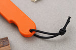 Couteau pliant Skult français éco-responsable manche orange 10cm