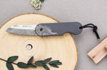 Couteau pliant Skult français éco-responsable La Vague manche gris 10cm
