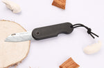 Couteau pliant Skult français éco-responsable Les Fonds Marins manche noir 10cm
