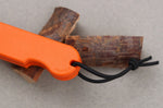 Couteau pliant Skult français éco-responsable La Surfeuse manche orange 10cm