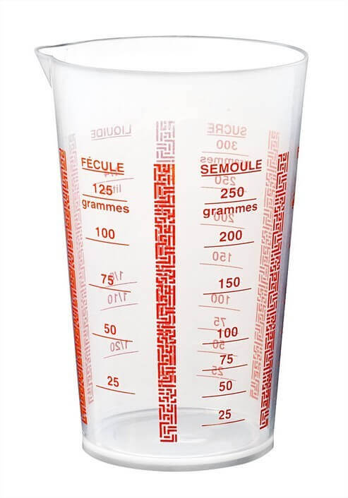 Verre doseur plastique 1/4L