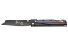 Couteau pliant LUG Higo Titanium LUSP3THRG manche en acier et G10 gris et rouge 11cm