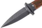 Couteau Böker P08 Damascus 121515DAM lame damassée 8,2cm manche en bois + étui en cuir