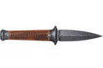 Couteau Böker P08 Damascus 121515DAM lame damassée 8,2cm manche en bois + étui en cuir