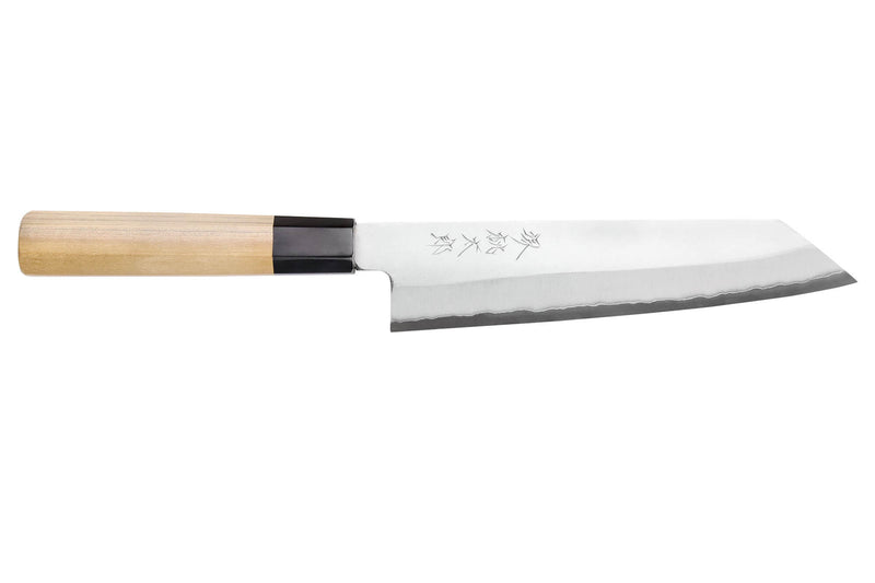 Couteau de chef kiritsuke 21cm japonais artisanal Momotaro Ginsan manche en magnolia