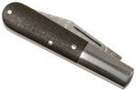 Couteau pliant Böker Barlow M4 Sherman Damas 110038DAM manche en micarta marron et inox 8,8cm + étui feutre