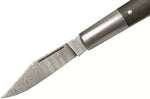 Couteau pliant Böker Barlow M4 Sherman Damas 110038DAM manche en micarta marron et inox 8,8cm + étui feutre