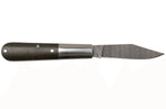 Couteau pliant Böker Barlow M4 Sherman Damas 110038DAM manche en micarta marron et inox 8,8cm + étui feutre