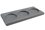 Plateau rectangulaire empilable Finamill pour 3 capsules de broyage