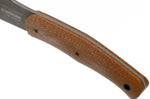 Couteau Böker Boxer Fixed 120503 lame en acier 8,4cm manche en micarta marron + étui en cuir