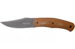 Couteau Böker Boxer Fixed 120503 lame en acier 8,4cm manche en micarta marron + étui en cuir