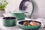 Set de 4 pièces cuisson Beka Mobi revêtement céramique 16, 20, 24 et 28cm - Coloris vert