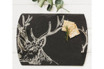 Planche de service en ardoise Selbrae House avec poignées 35x25cm - Motif cerf