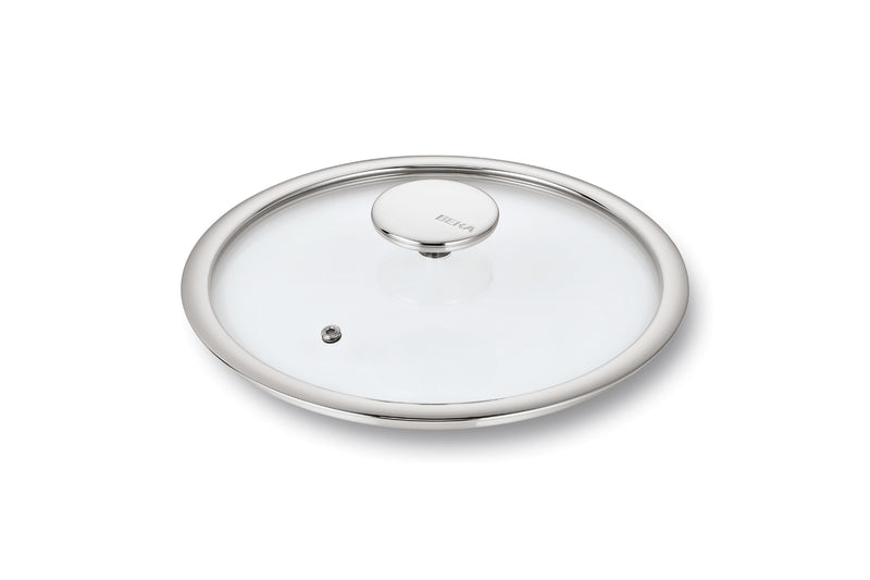 Couvercle Beka Evolution en verre cerclé inox - 14cm