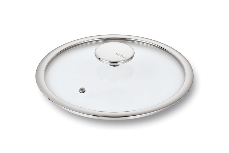 Couvercle Beka Evolution en verre cerclé inox - 16cm