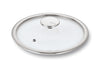 Couvercle Beka Evolution en verre cerclé inox - 18cm