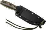 Couteau Esee 4 4PDT-005 lame carbone 11,6cm manche G10 coyote/noir + étui