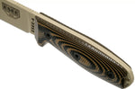 Couteau Esee 4 4PDT-005 lame carbone 11,6cm manche G10 coyote/noir + étui