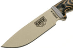 Couteau Esee 4 4PDT-005 lame carbone 11,6cm manche G10 coyote/noir + étui