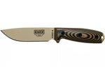 Couteau Esee 4 4PDT-005 lame carbone 11,6cm manche G10 coyote/noir + étui