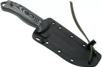 Couteau Esee 5 5PB-002 lame carbone 13,2cm manche G10 gris/noir + étui
