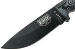 Couteau Esee 5 5PB-002 lame carbone 13,2cm manche G10 gris/noir + étui
