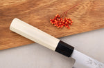 Couteau universel kiritsuke 12cm japonais artisanal Momotaro Ginsan manche en magnolia