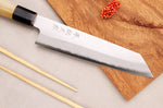 Couteau de chef kiritsuke 21cm japonais artisanal Momotaro Ginsan manche en magnolia