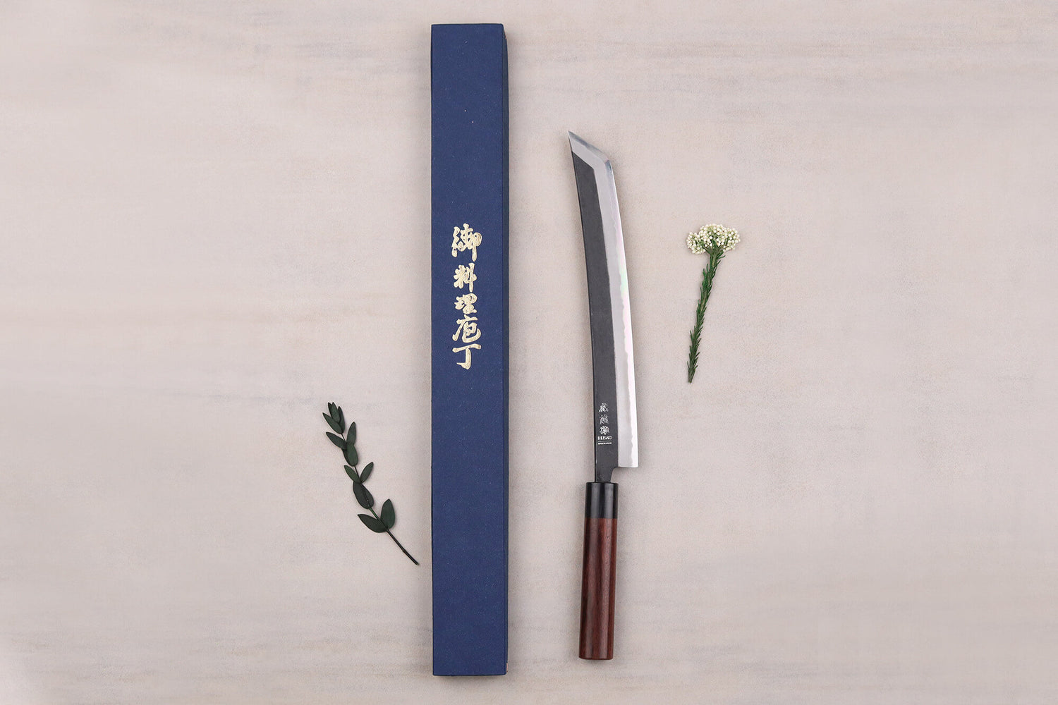 Couteau sakimaru 27cm japonais artisanal Wusaki Sakimaru BS1