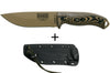 Couteau Esee 5 5PDE-005 lame acier carbone 13,2cm manche G10 coyote/noir + étui