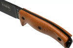 Couteau Esee 6 6PB-011 lame carbone 16,5cm manche G10/micarta marron + étui
