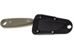 Couteau Esee Izula II DT lame acier carbone 6,2cm manche micarta désert + étui