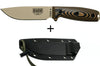 Couteau Esee 4 4PDT-005 lame carbone 11,6cm manche G10 coyote/noir + étui