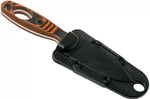 Couteau Esee Xancudo XAN1-006 lame acier inox 7,5cm manche troué G10 orange et noir + étui