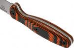 Couteau Esee Xancudo XAN2-006 lame acier inox 7,5cm manche G10 orange et noir + étui