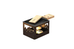 Service raclette à la bougie Cookut Yeti pliable avec poêlon et spatule - Noir