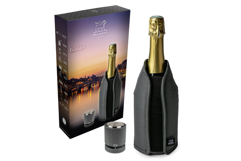 Coffret champagne Peugeot Bubbles rafraîchisseur et bouchon