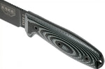 Couteau Esee 3 3PMB-002 lame acier carbone 8,8cm manche G10 gris et noir + étui