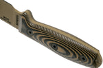 Couteau Esee 3 3PMDE-005 lame acier carbone 8,8cm manche G10 coyote et noir + étui