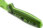 Couteau Esee 3 3PMVG-007 lame acier carbone 8,8cm manche G10 noir et vert venom + étui