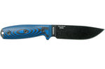 Couteau Esee 4 4PB-008 lame acier carbone 11,6cm manche G10 bleu et noir + étui