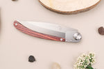 Couteau pliant Le Coq Français Napoléon Ier artisanal manche bois de violette 11,5cm + étui