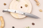 Couteau pliant Le Coq Français Bretagne artisanal manche bois de violette 11,5cm + étui