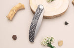 Couteau pliant Le Coq Français Celtic artisanal manche bois d'olivier 11,5cm + étui