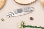 Couteau pliant Le Coq Français Soleil Levant Red Heart artisanal manche bois rouge 11,5cm + étui