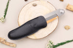 Couteau pliant Le Coq Français Nautic artisanal manche bois d'olivier 11,5cm + étui
