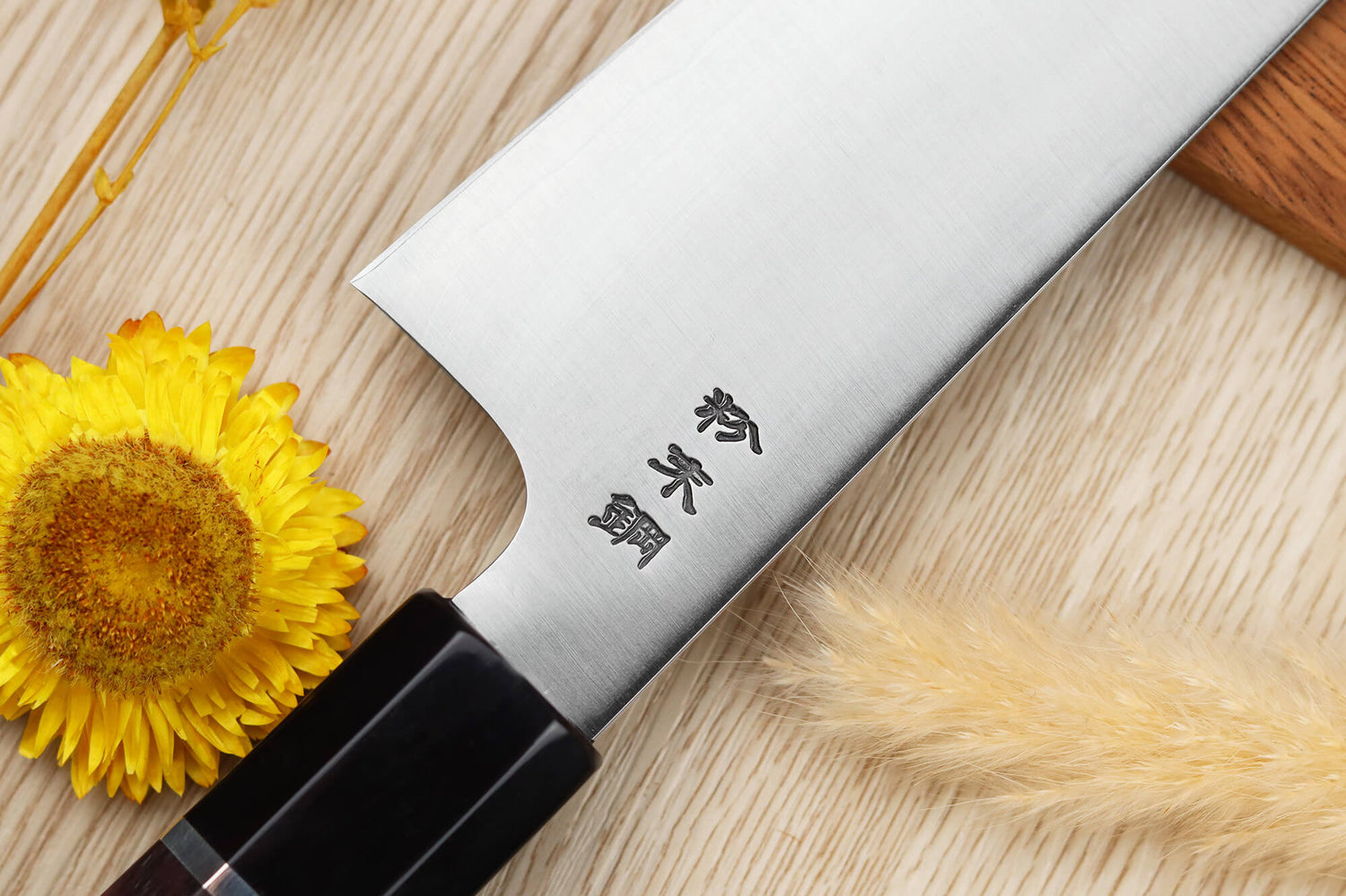 Couteau de chef 21cm japonais artisanal Sukenari SG2 San Maï manche en bois de rose