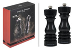 Coffret moulins sel et poivre Cole & Mason London noir gloss 18cm