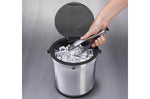 Seau à glace Oxo en acier inoxydable avec pince de service