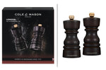 Coffret moulins sel et poivre Cole & Mason London chocolat 13cm
